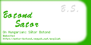 botond sator business card